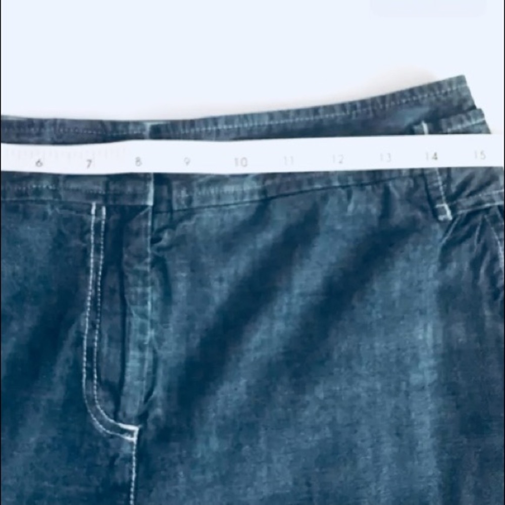 J JILL 100% Cotton Denim Wide Leg Jeans. Size 8 - Picture 7 of 10